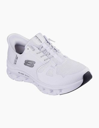 Skechers Womens Skechers Glide-Step Pro Polyester Mens White Trainers - Size: 5