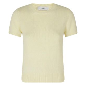 Dunst Maglia a Maniche Corte - - Knitwear - Donna - Giallo - M