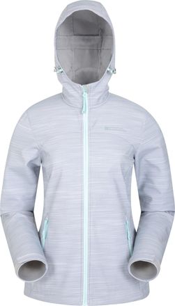 Mountain Warehouse Dames/Dames Exodus bedrukt waterafstotend softshell jack (Grijs)
