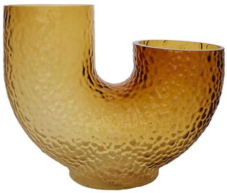 AYTM Mundgeblasene Design Vase Aura medium 34 x 26 cm - Amber