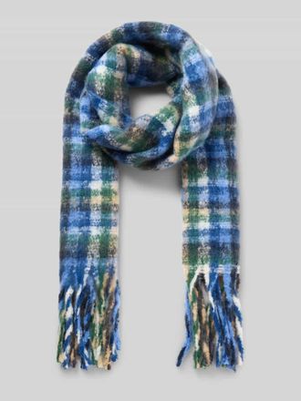 Ichi Schal mit Kordelabschlüssen Modell IAMABELLA in Blau, Größe 1