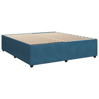 vidaXL Estructura De Cama De Terciopelo Azul 180x200 Cm Vidaxl