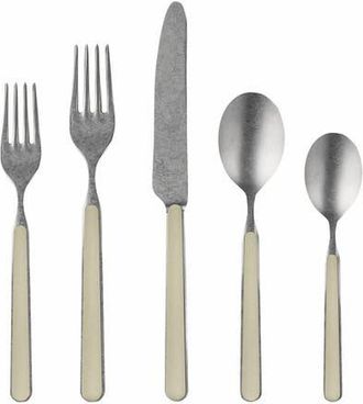 Mepra Fantasia Pewter Flatware Set - 5 Pieces in Turtle Dove at Nordstrom