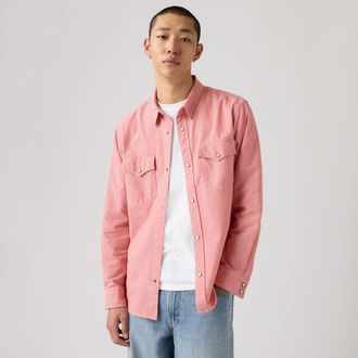 Levi's Relaxed Fit Western Shirt - Mens - XL - Red