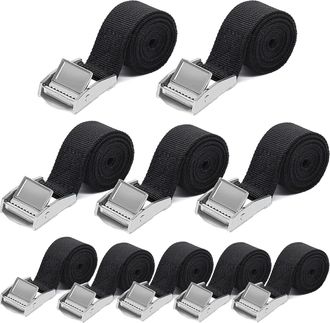 OEM Correas De Amarre Inhhub - 10 Unidades, 2,5 Cm X 60 Cm, Correas Ajustables Cortas