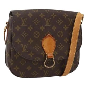 Louis Vuitton Pre-owned Cross Body Bags, female, Brown, Size: ONE SIZE Pre-owned Saint Cloud Shoulder Bag