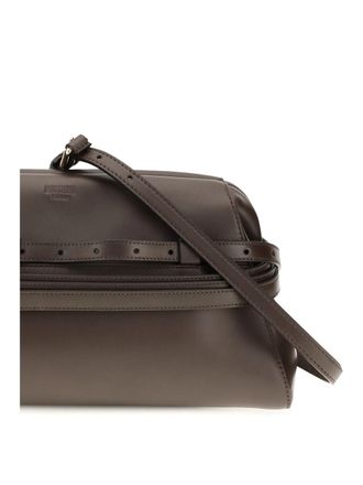 Moschino Nappa Leather Shoulder Bag - Brown