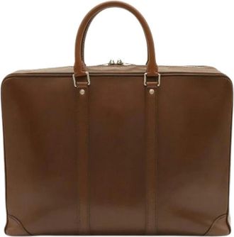 Louis Vuitton Pre-owned Nomade Leren Aktetas - unisex - Vintage Handtas - Bruin - ONE Size - Leer - Vintage