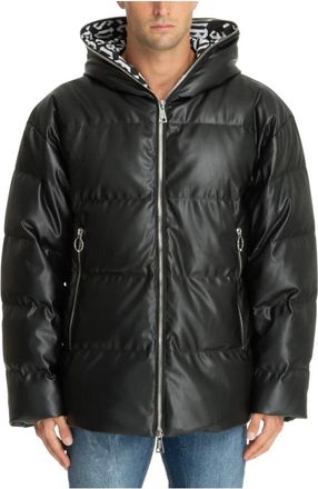 Versace Jeans Couture Logo Down Jacket met Ritssluiting - Heren - Winterjassen - Zwart - 2XL - Polyester - Jassen