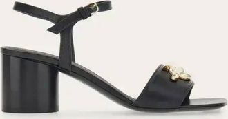 Ferragamo Priscilla Bejeweled Gancini Ornament Sandals, Size 7 C