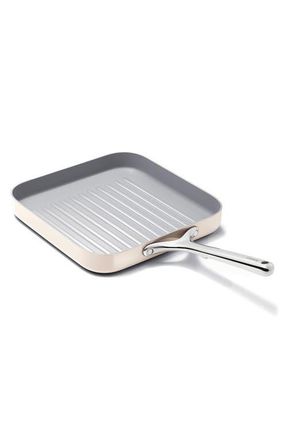 Caraway 11 Ceramic Nonstick Square Grill Pan in Cream at Nordstrom
