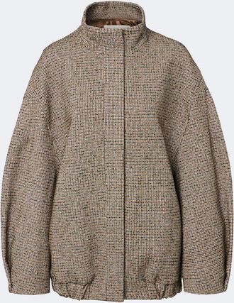 Dries Van Noten Giacca bomber a quadri