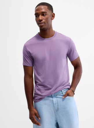 Le 31 Mens Soft stretch jersey T-shirt Muscle fit