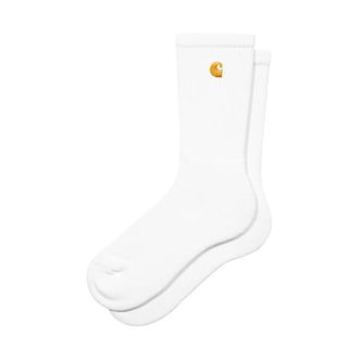Carhartt Work in Progress Carhartt Wip, Socks, male, White, Size: ONE SIZE Chase Socks