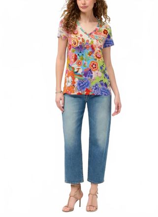 Johnny Was The Janie Favorite V-Neck Tee In Mcdreamer