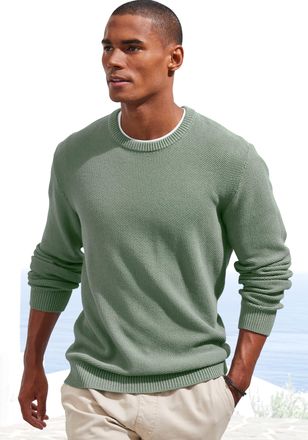 John Devin Strickpullover Pullover in modischer Strickstruktur