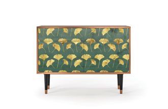 StoryZ Aparador verde y amarillo 2 cajones y 2 puertas L 115 cm