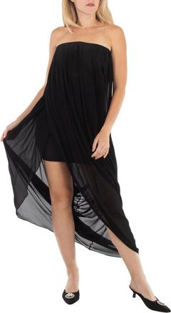 Burberry Black Mulberry Silk Evening Violet Draped Dress, Brand Size 10 (US Size 8)