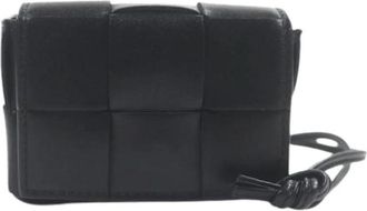 Bottega Veneta Pre-owned Vintage Mini Schoudertas - Heren - Vintage Mini Tas - Zwart - ONE Size - Leer - Vintage