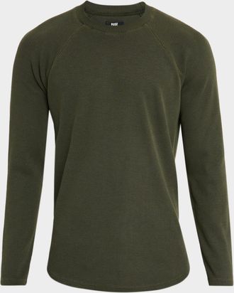 Paige Mens Davies Waffle Knit Raglan T-Shirt
