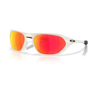 Oakley Cage Jacket Zonnebril - unisex - Accessoires - Wit - Maat: 61 MM Zijde