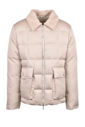 Eleventy Silk Down Jacket - Beige