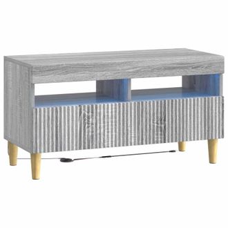vidaXL Mueble De Tv Led Sonoma Gris Madera De Ingenier&iacute;a Vidaxl