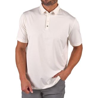 Black Clover Crockett Polo in Vanilla at Nordstrom, Size Xx-Large