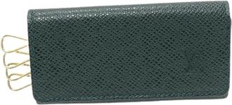 Louis Vuitton Pre-owned Accessories, female, Green, Size: ONE SIZE Pre-owned Taiga Key Case M30524