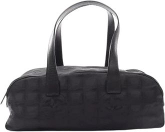 Chanel Pre-owned Vintage Nylon Handbag - Dames - Vintage Handtas - Zwart - ONE Size - Nylon - Vintage