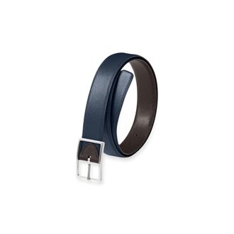 Paul Fredrick Anderson Reversible Belt in Navy/brown at Nordstrom, Size 36