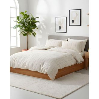 Blanc Avenue Juego de funda de edred&oacute;n 200x200 cm+ 2 FA 65x65 cm 100% algod&oacute;n