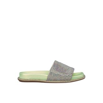 Alma En Pena Sliders, female, Green, 5 UK, Sparkling flat sandal with wide strap