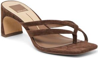 Dolce Vita Gessie Sandal in Dark Brown Suede at Nordstrom, Size 7.5