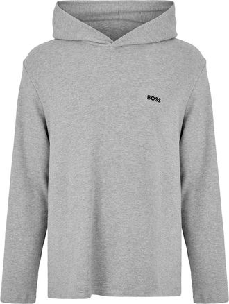 HUGO BOSS Hoodie met wafelpatroon voor heren (Grijs)