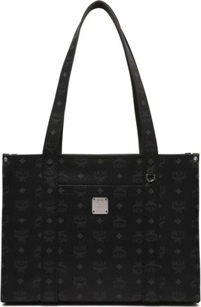 MCM Aren School Bag Tote - Dames - Shoppers - Zwart - ONE Size - Leer - Tassen