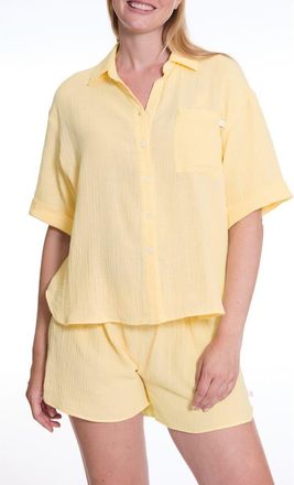 Cache Coeur Maternity Pajama Set Ice Cream in Vanilla at Nordstrom, Size X-Small/small
