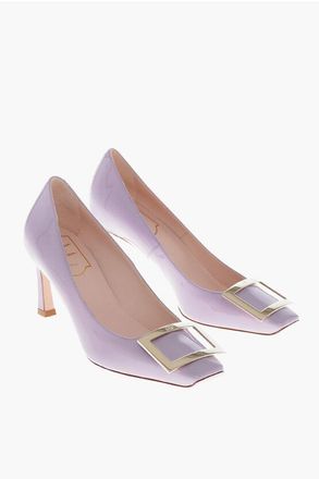 Roger Vivier Patent Pumps BELLE VIVIER With Front Buckle 8cm size 36