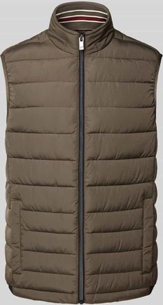 Christian Berg Steppweste mit Eingrifftaschen in Graphit, Größe 3XL