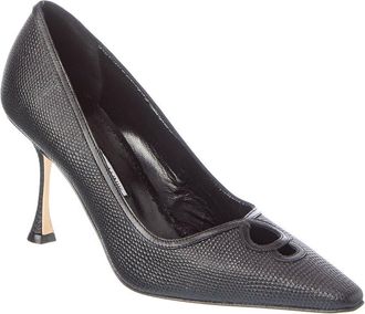 Manolo Blahnik Berry 90 Leather Pump
