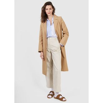 ICODE Lange trenchcoat en afneembare mouwen