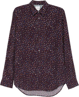 Paul Smith Overhemd met print - Rood