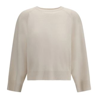 Brunello Cucinelli Cashmere Crewneck Sweater - Dames - Truien - Beige - Maat: S Kasjmier