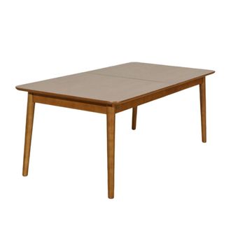 Robin des Bois Mesa de comedor rectangular estilo escandinavo, para 8/10 marr&oacute;n