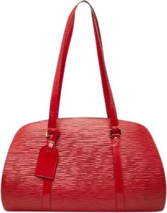 Louis Vuitton Pre-owned Soufflot Epi Boston Bag - Dames - Vintage Schoudertas - Rood - ONE Size - Leer - Vintage