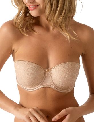 Empreinte Womens 3386 Melody Padded Strapless Bra - Beige - Size 36F