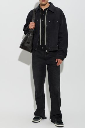 Amiri Raw-hem Jeans, Mens, Black