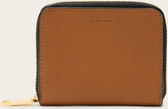 AllSaints Lena Hex Zip Up Leather Wallet