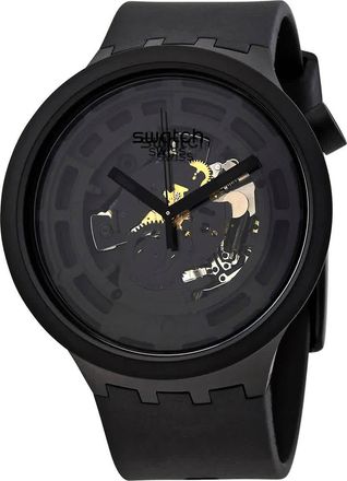 Swatch Bioceramic Quartz Black Dial Mens Watch SB03B100