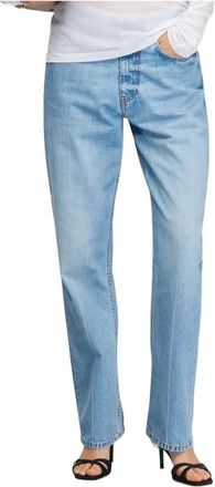 Semicouture Dames, Jeans, Blauw, Maat: W27 Katoen